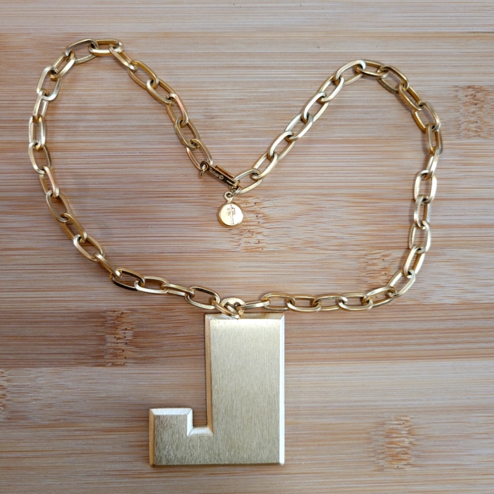 Trifari "J" necklace-vintage